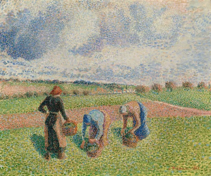 Paysannesramassant Des Herbes, Ragny