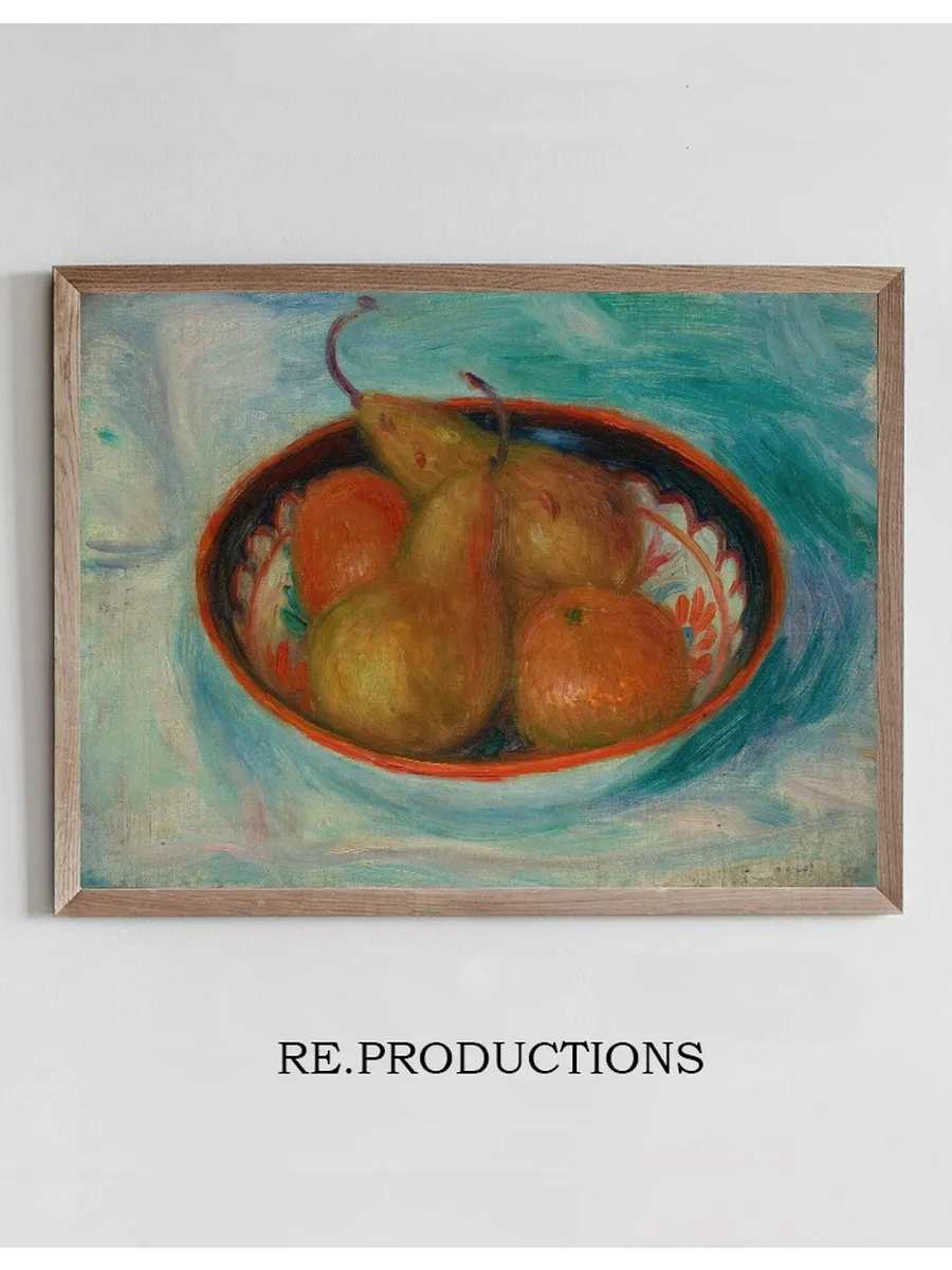 Pears and Oranges in a Bowl