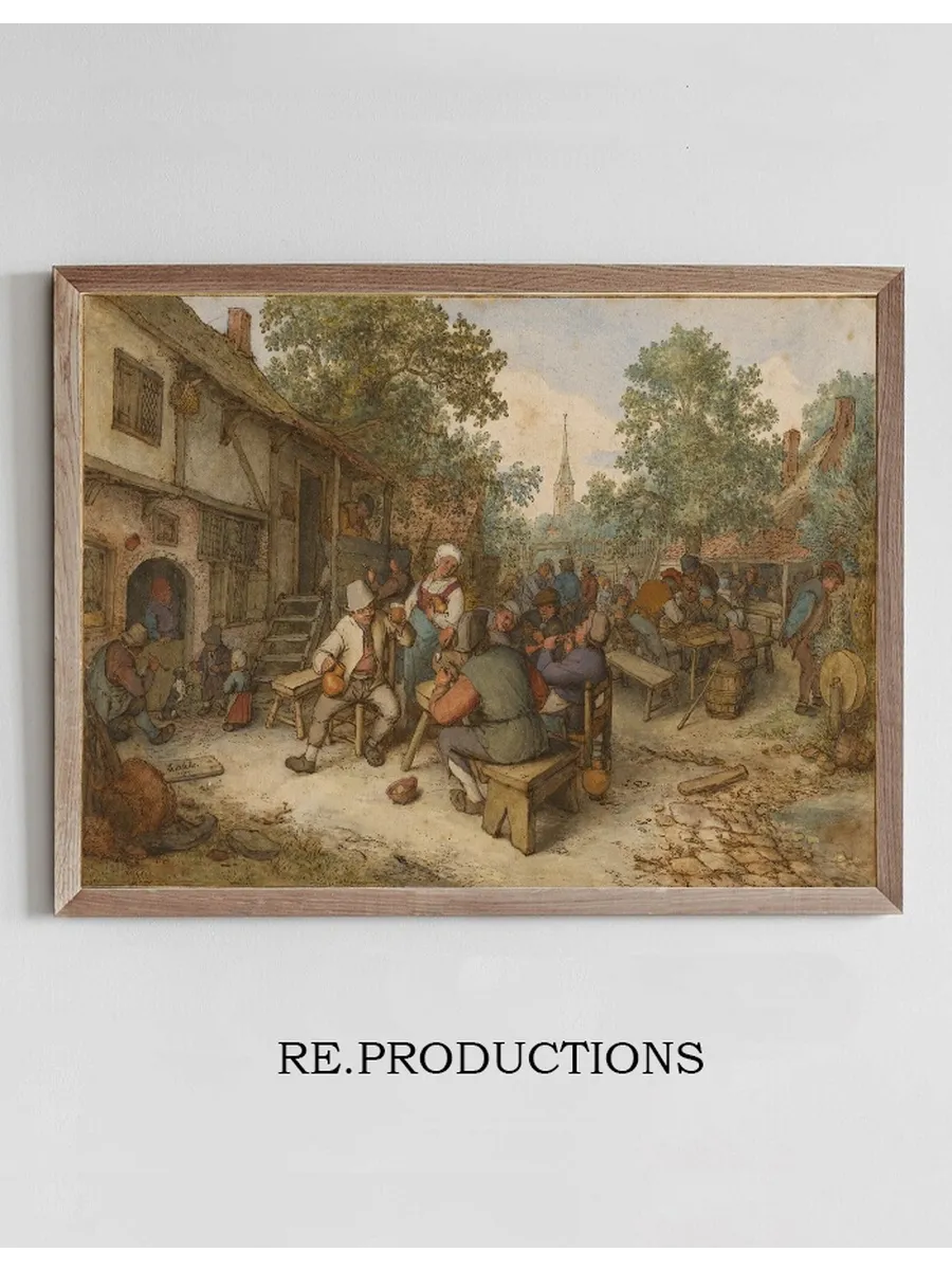 Peasant Festival on a Town Street