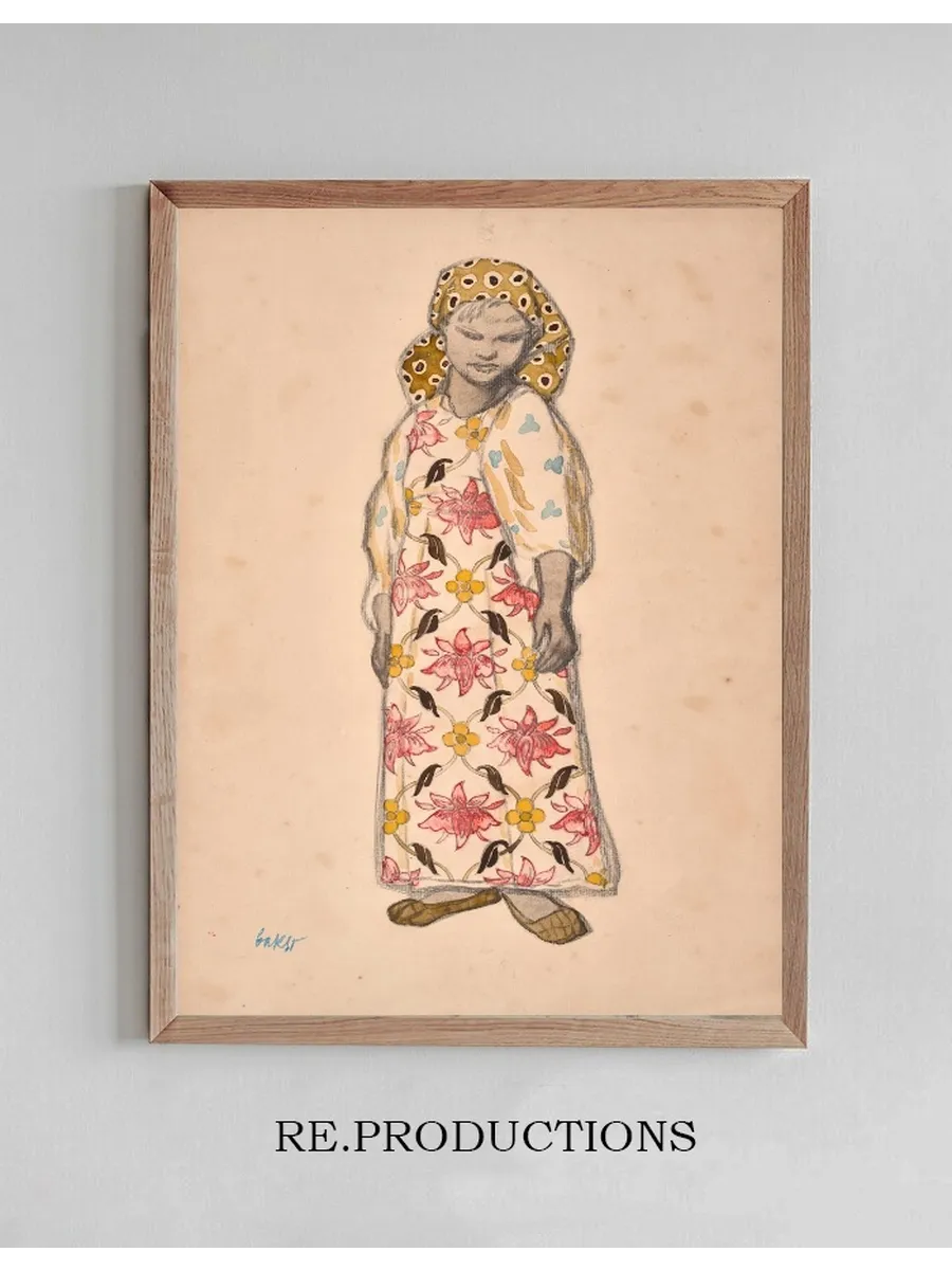 Peasant Girl in Bast Shoes