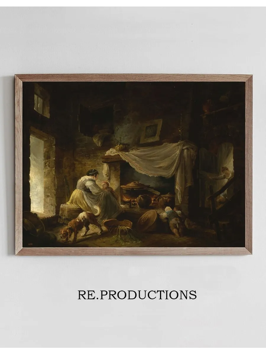 Peasant Kitchen in Ruins (italian Kitchen)