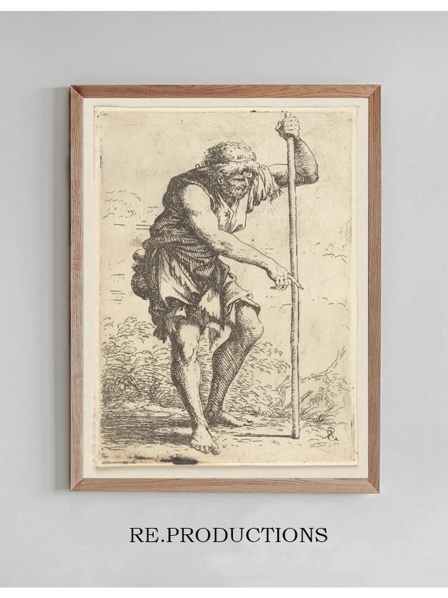 Peasant with Staff