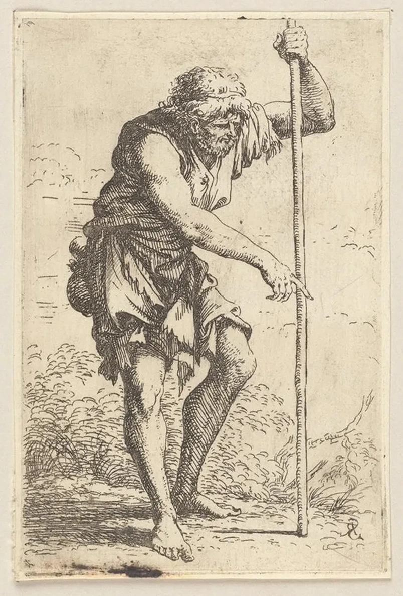 Peasant with Staff