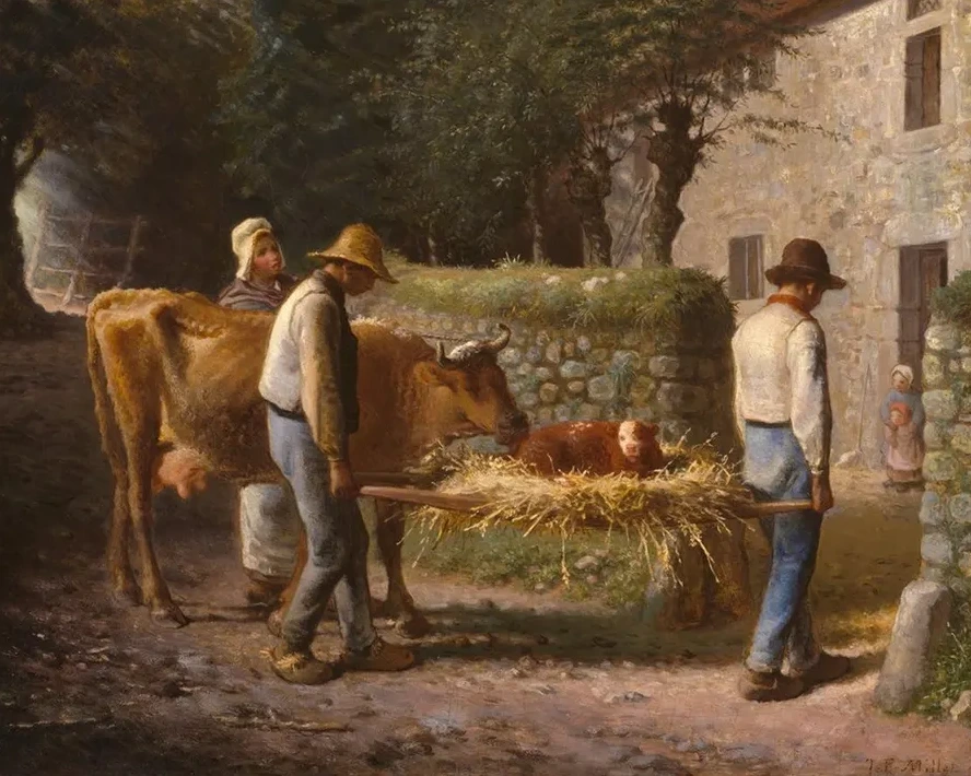 Peasants Bringing Home a Calf Born in the Fields
