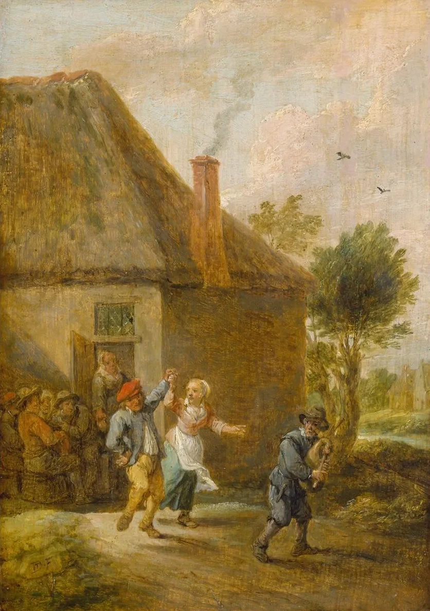 Peasants Dancing in Front of an Inn