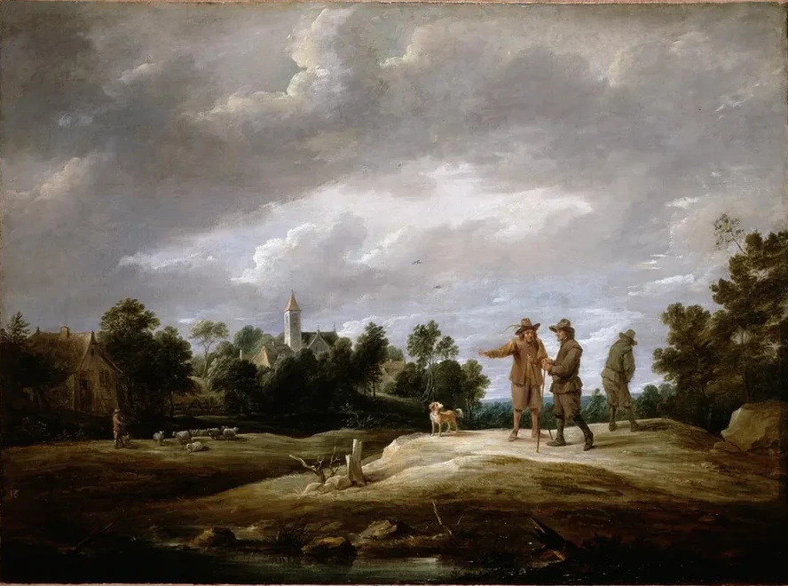 Peasants Conversing