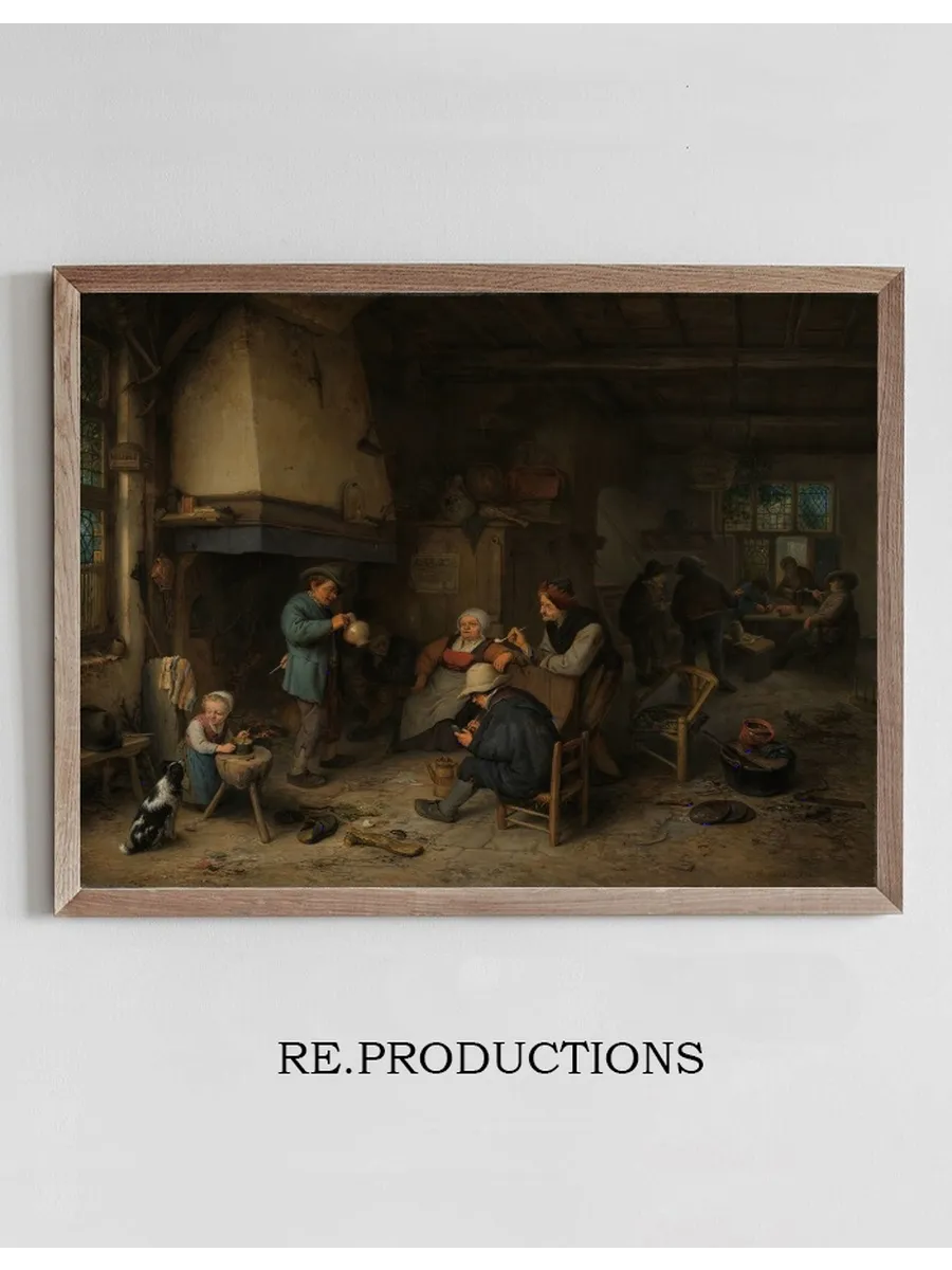 Peasants in an Interior