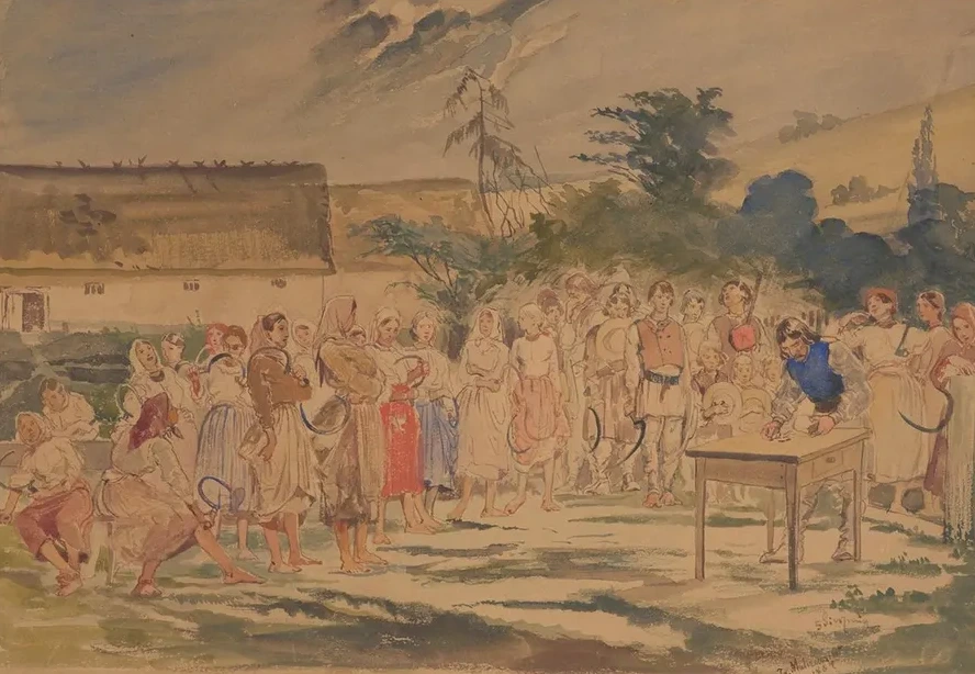 Peasants Waiting for Payment