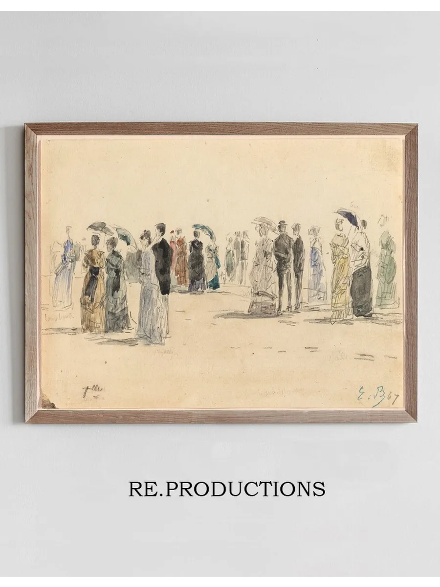 People on the Beach at Trouville