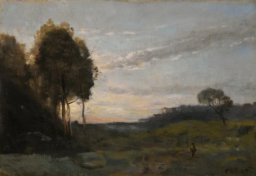 Personage Dans Un Paysage