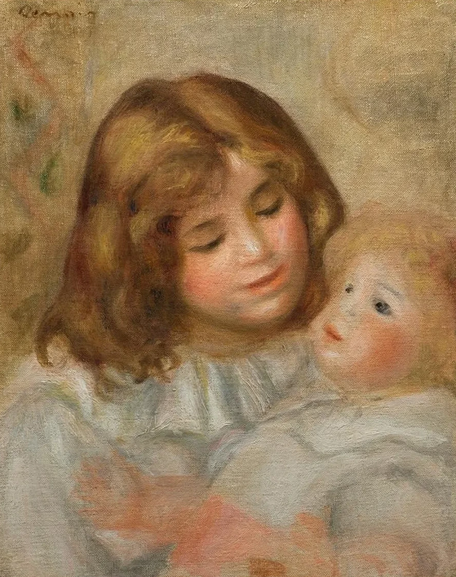 Petite Fille Avec Sa Poup E