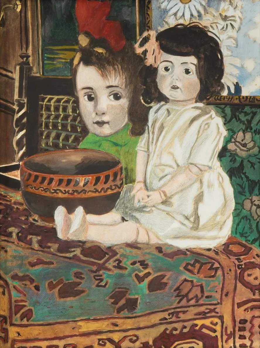Petite Fille la Poup E Dans L Int Rieur du Peintre