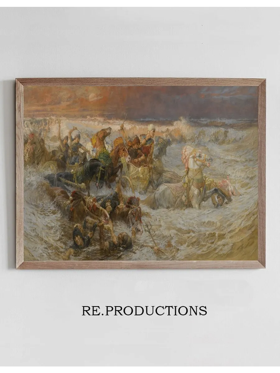 Pharaoh And His Army Engulfed By The Red Sea