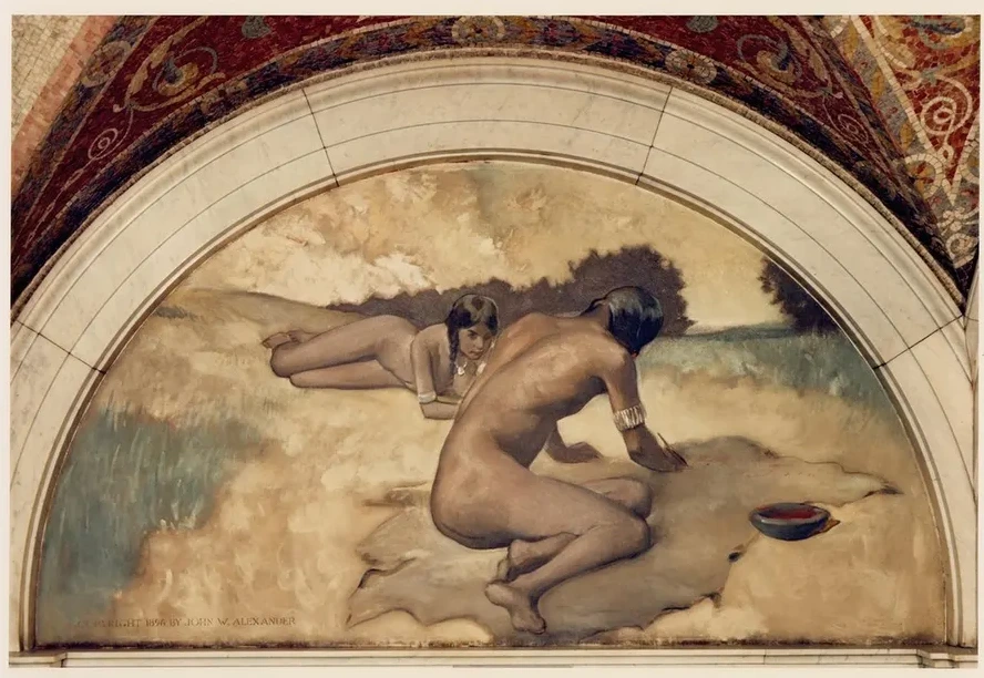 Picture Writing Mural in Evolution of the Book Series