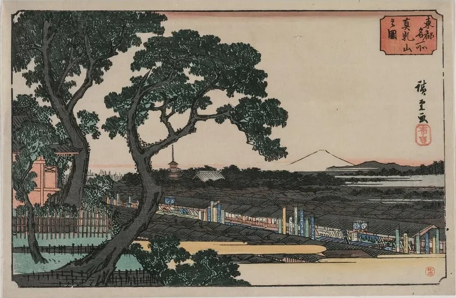Picture of Matsuchiyama, from the Series Famous Places in the Eastern Capital