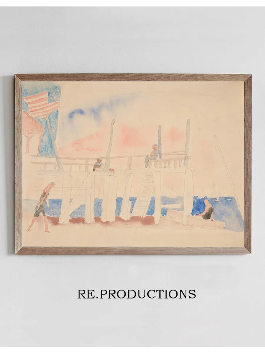 Pier With FourFigures