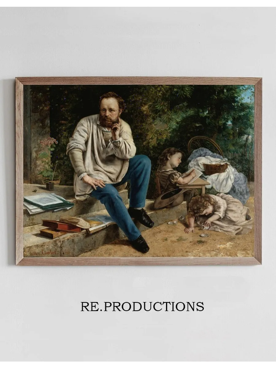 Pierre - Joseph Proudhon et Ses Enfants En 1853