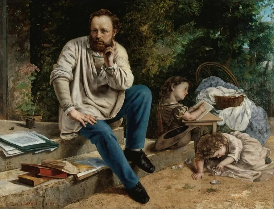 Pierre - Joseph Proudhon et Ses Enfants En 1853