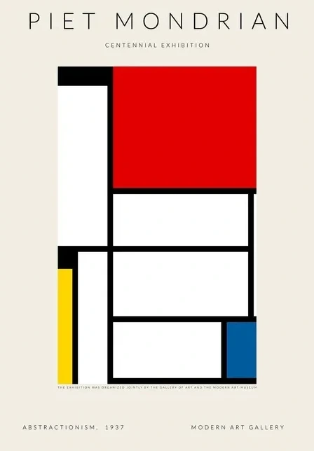 Piet Mondriaan - Centennial Exhibition Art