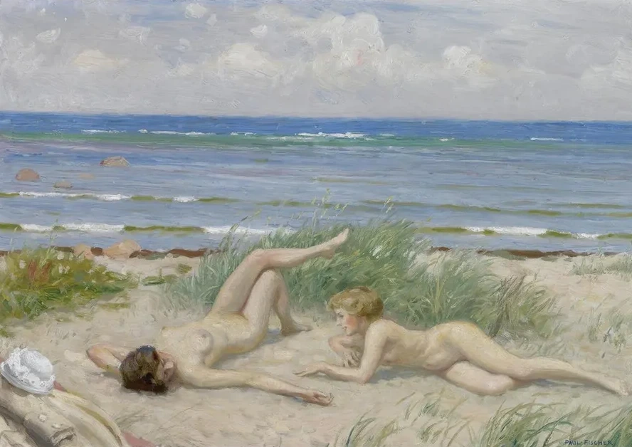 Piger P Stranden, B Stad