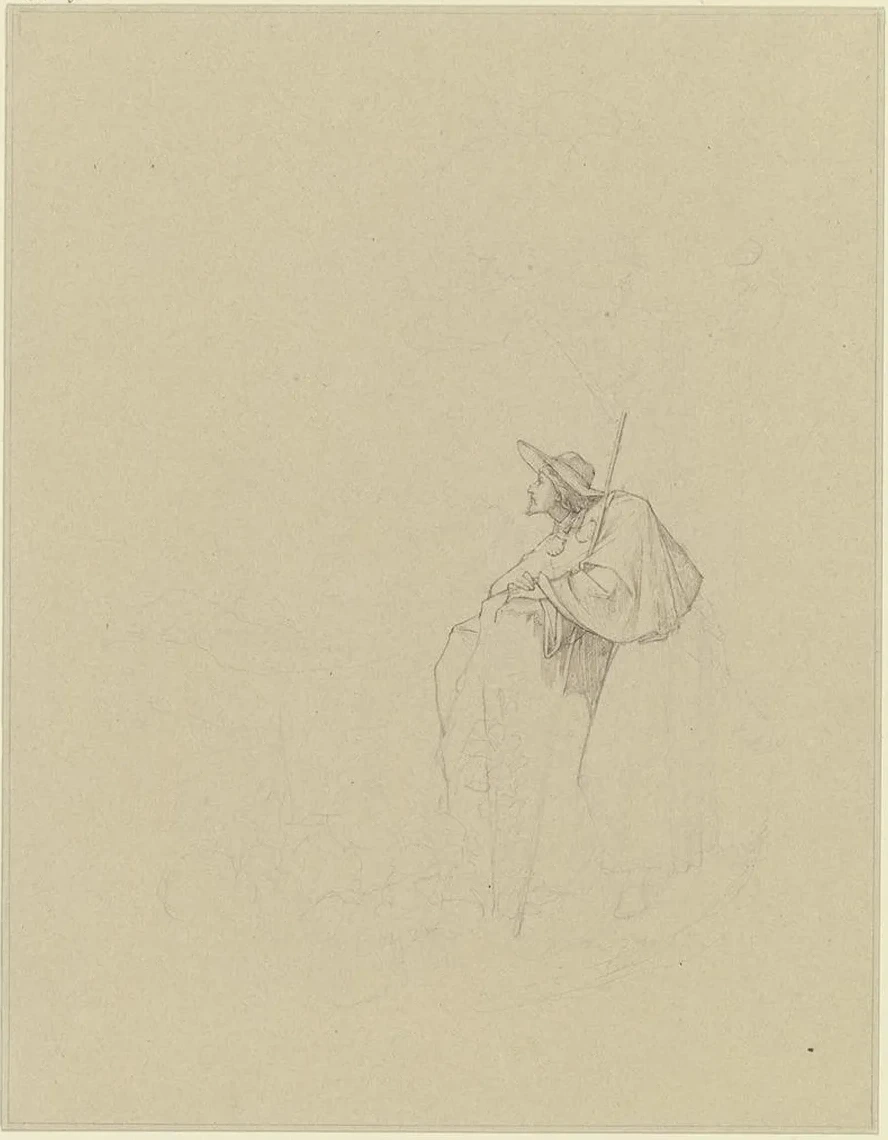 Pilgrim Looking into the Valley
