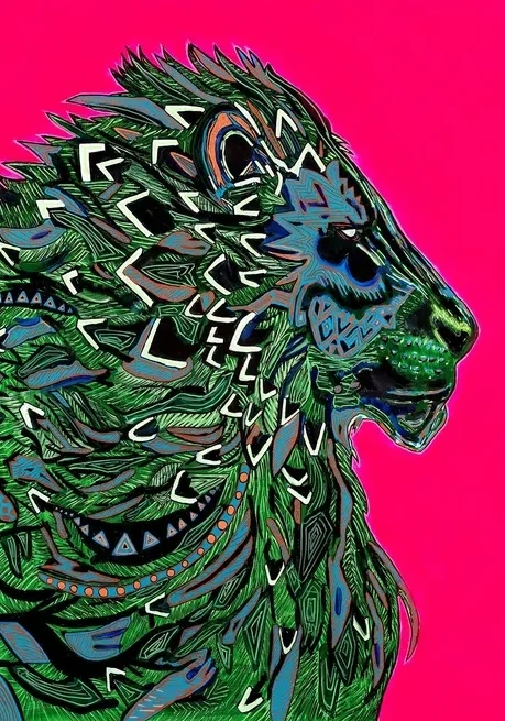 Pink Lion
