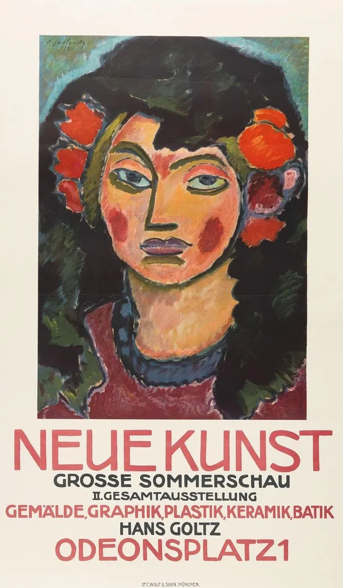 Plakat F R Die Gro E Sommerschau Der Galerie Neue Kunst, M Nchen