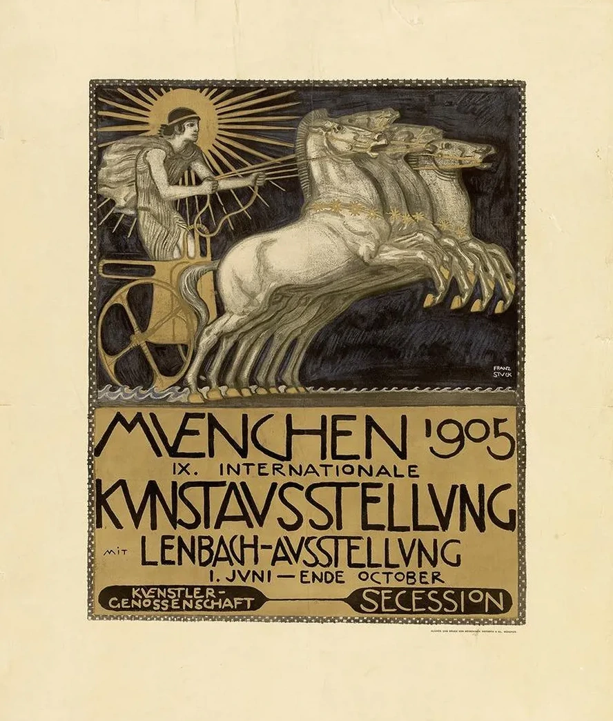 Plakat Zur IX. Internationalen Kunstausstellung in M Nchen