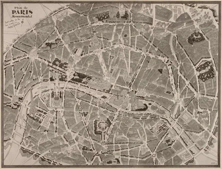 Plan de Paris Monumental