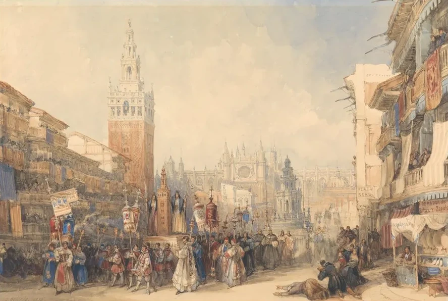 Plaza Real and Procession