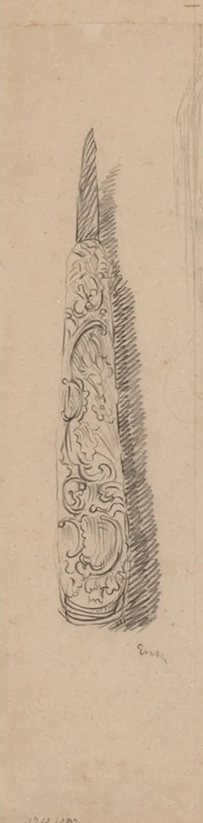 Pocket Knife with Worked Handle