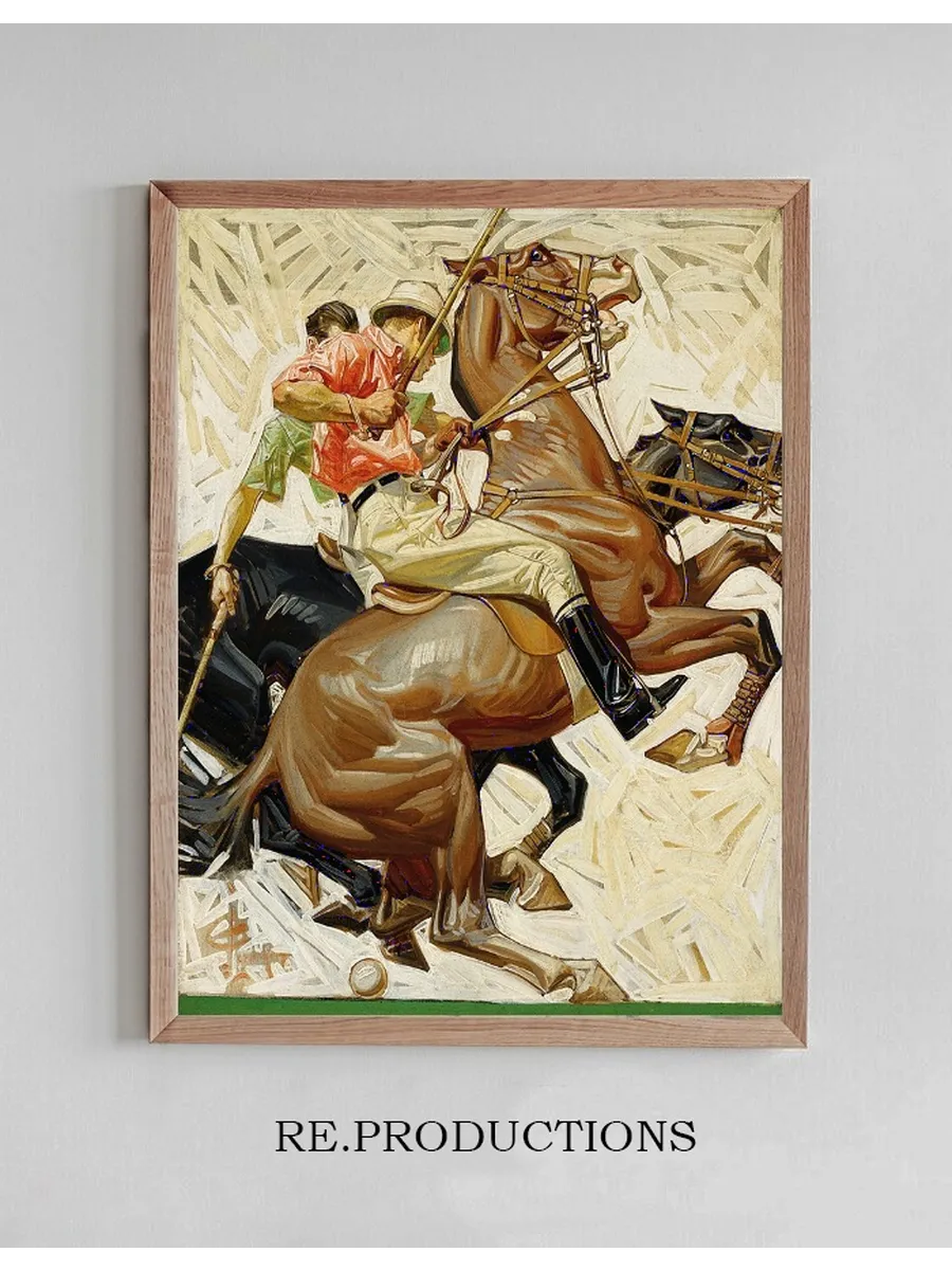 Polo Players on Horseback