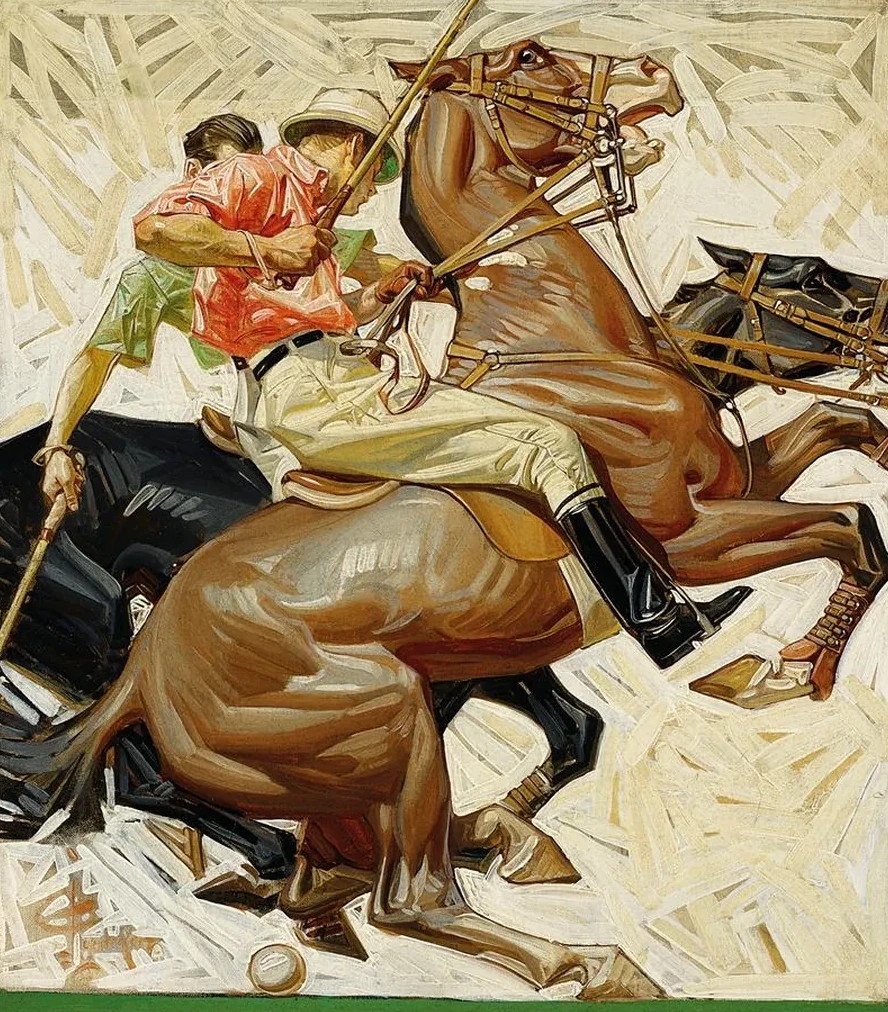 Polo Players on Horseback