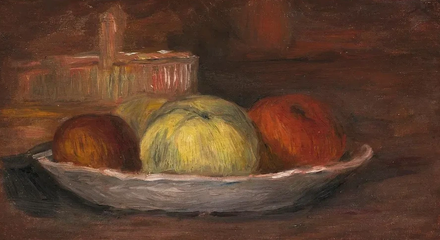 Pommes Dans Un Plat et Panier