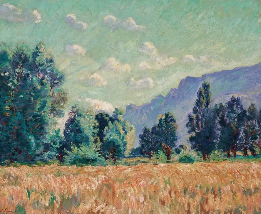 Pontcharra, Vall E de L Is Re, le Mont Granier Dans le Fond