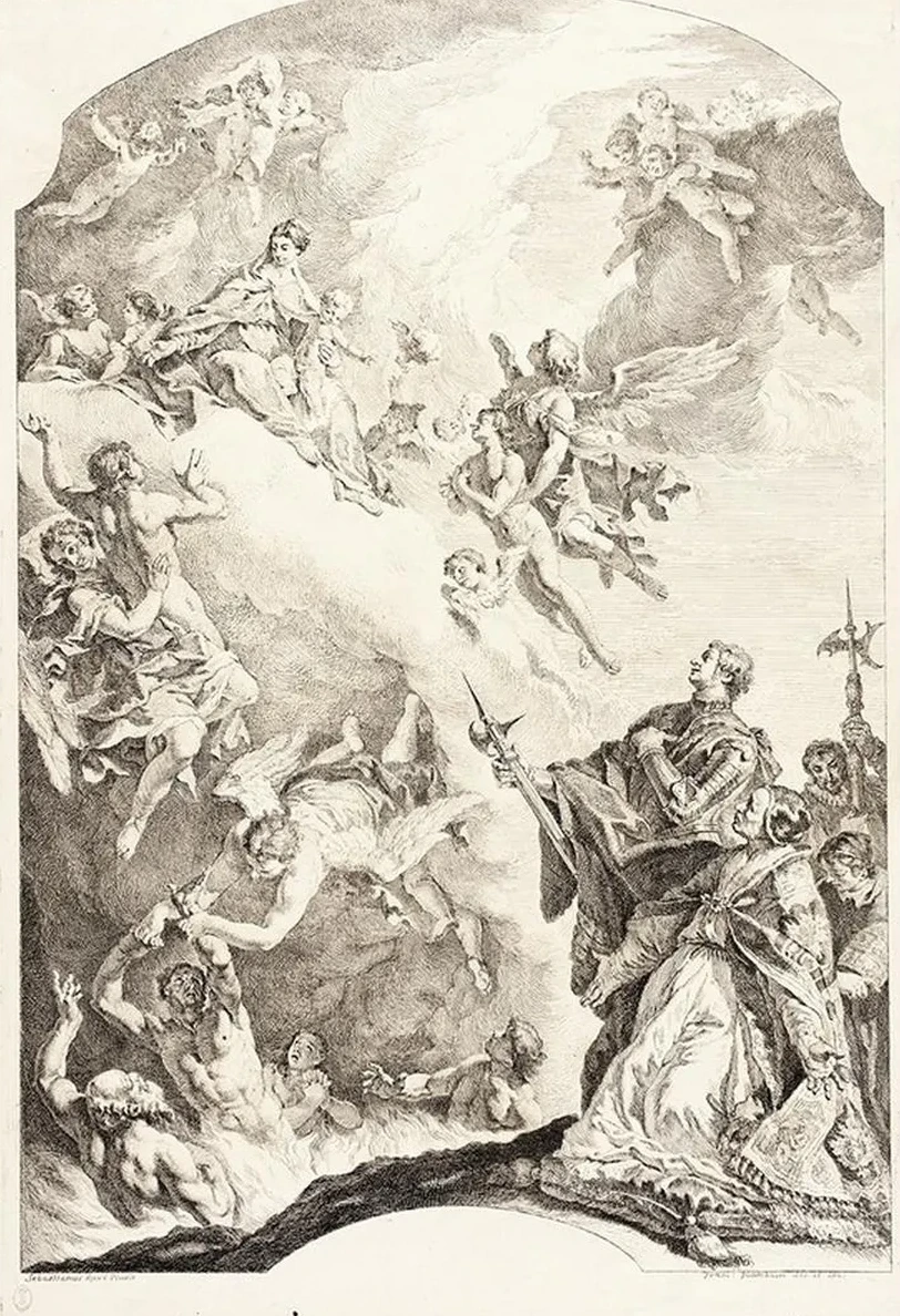 Pope Gregory the Great and Saint Vitale Interceding for the Souls in Purgatory
