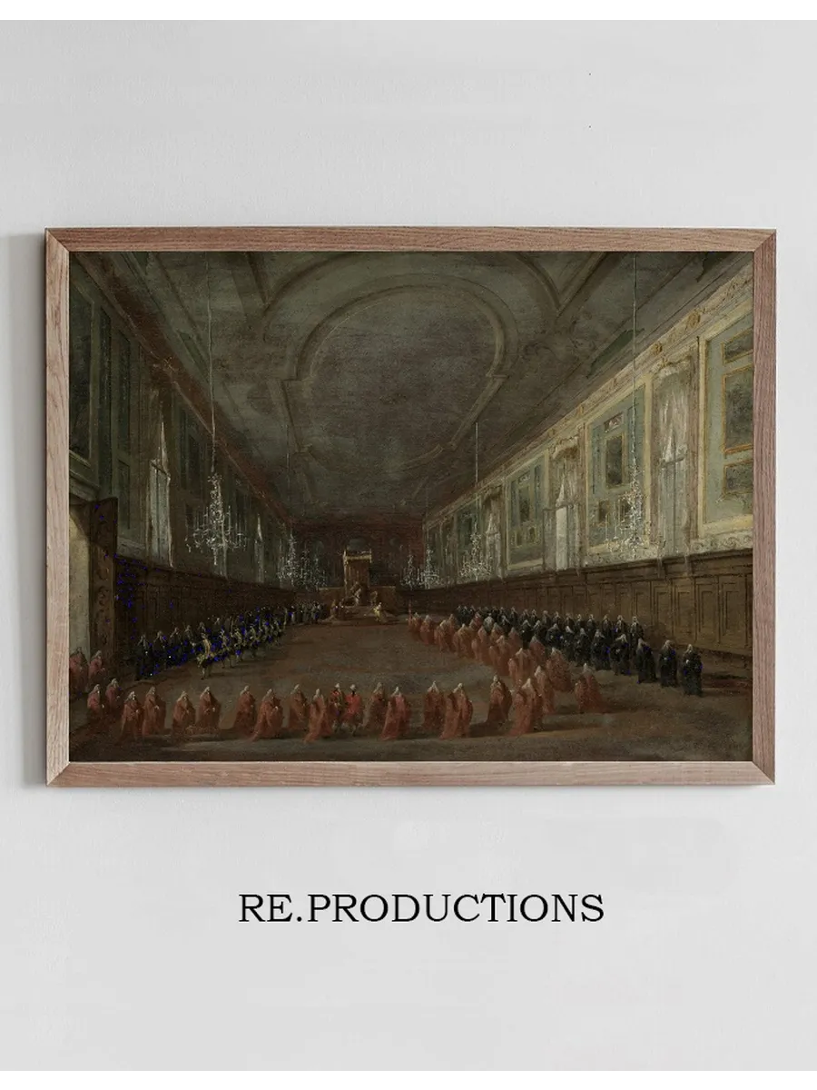 Pope Pius VI Descending the Throne to Take Leave of the Doge in the Hall of SS. Giovanni e Paolo, 1782