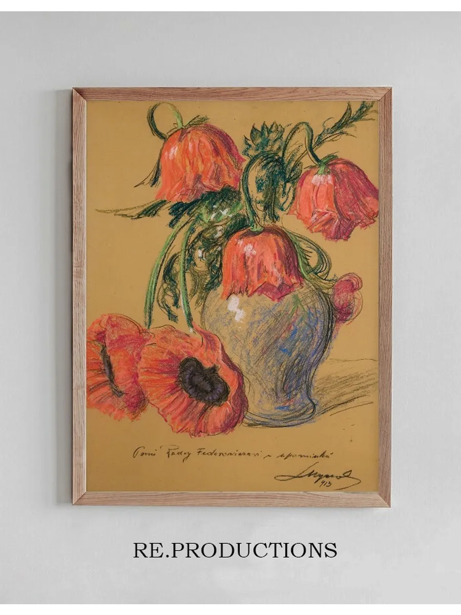 Poppies in a Vase