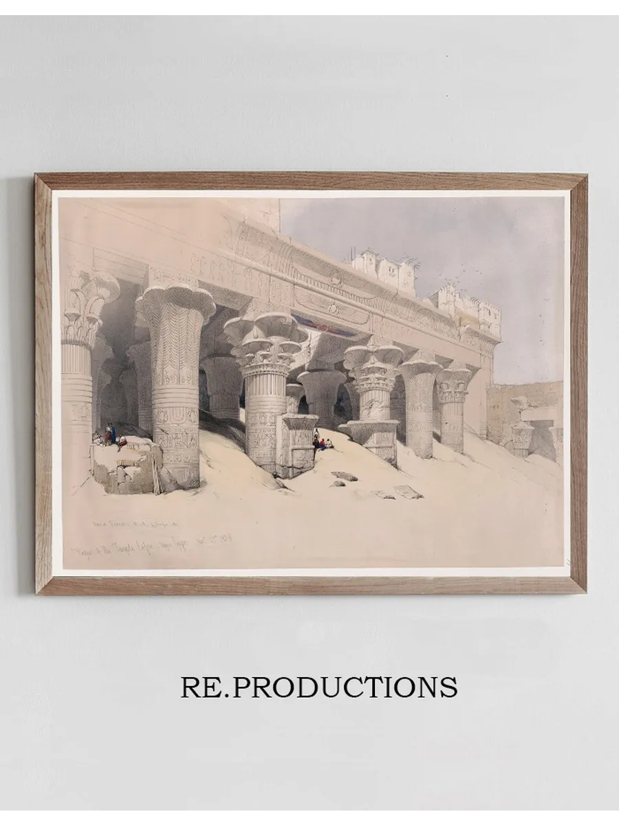 Portico of the Temple of Edfou Idf, Upper Egypt. Nov. 23rd, 1838