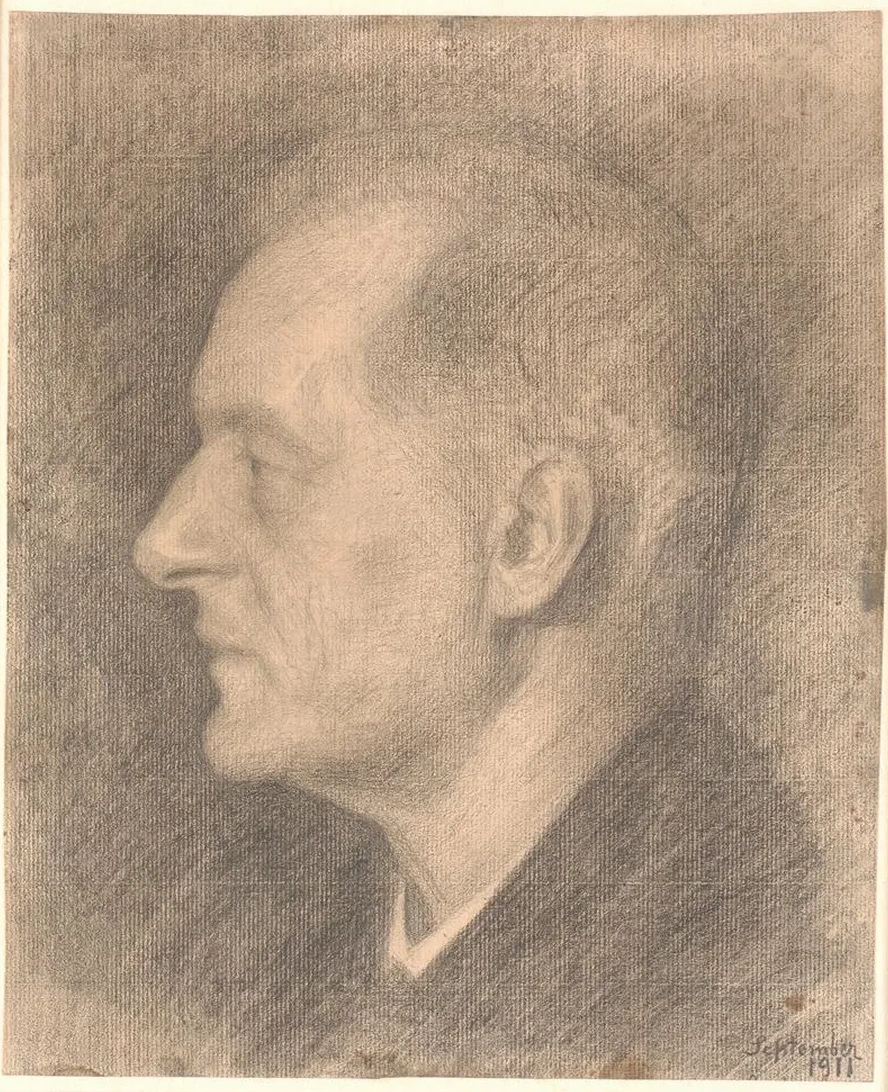 Portr T af Alfred Bramsen, Profil MV