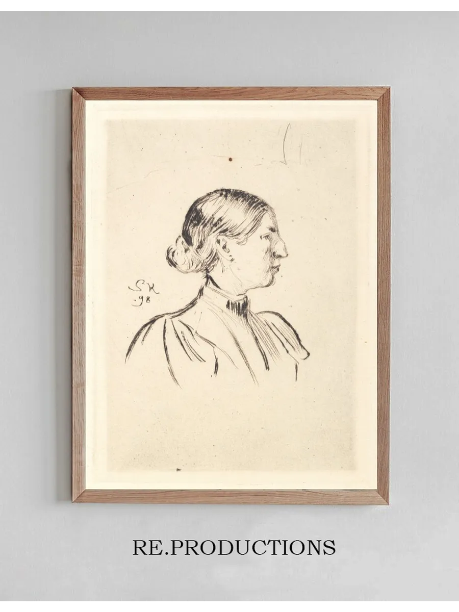Portr T af Anna Ancher, Profil