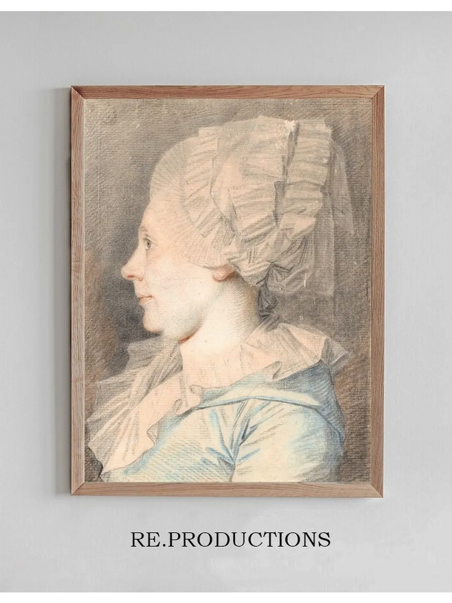 Portr T af Anne Cathrine Maal E, F Dt Basse. Profil Mod Venstre