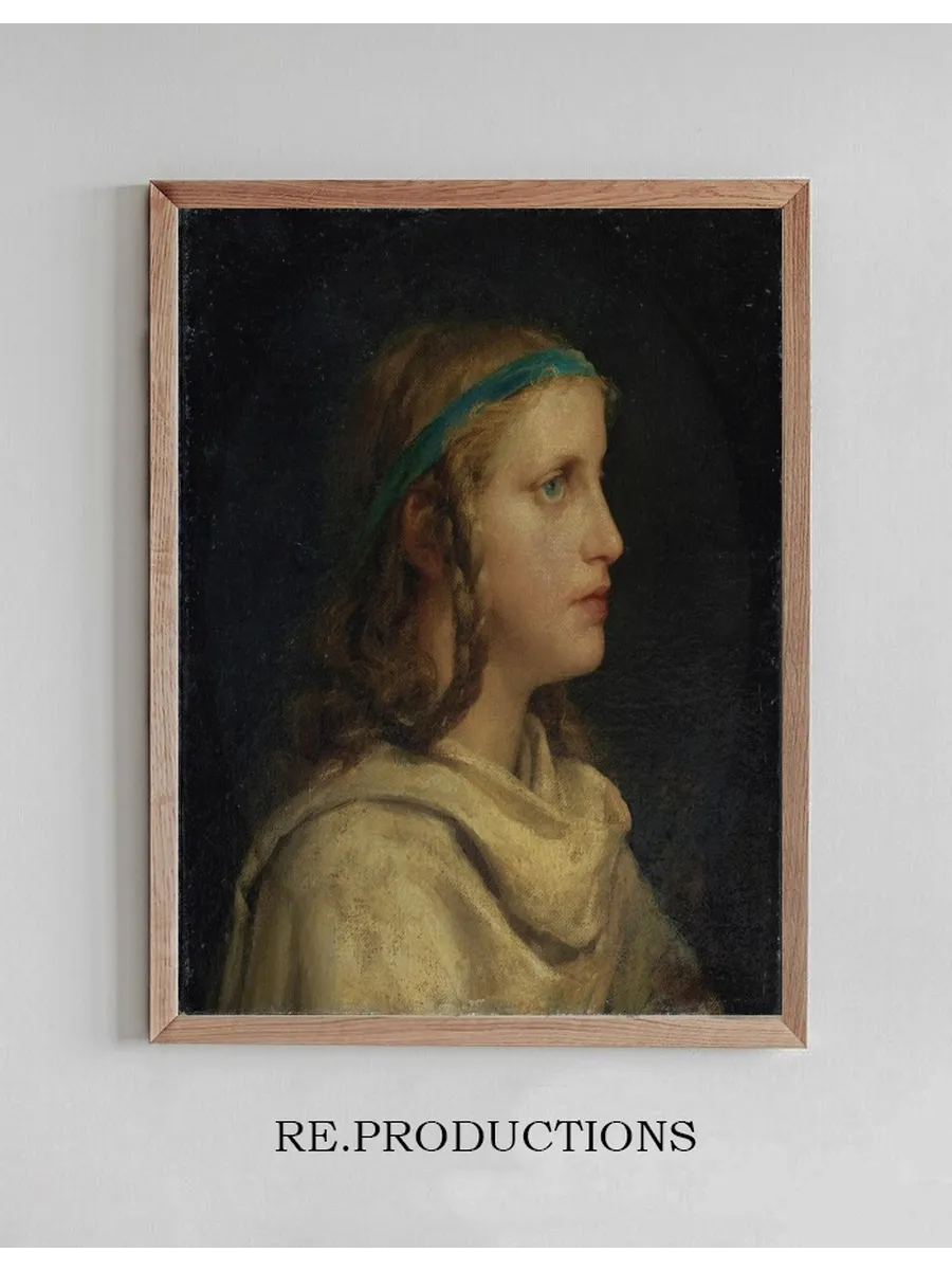 Portrait Of A Girl In Profile