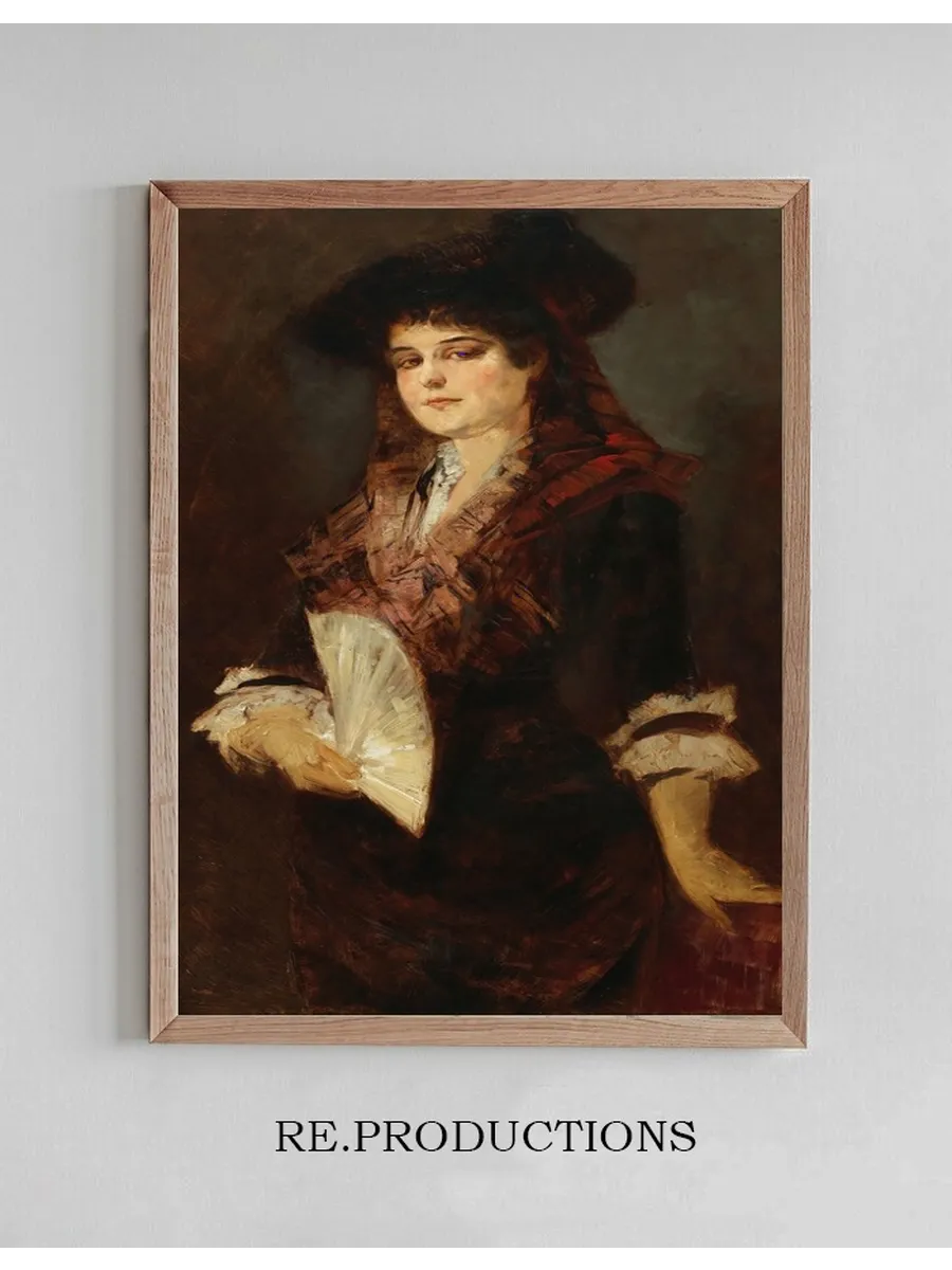Portrait Of A Lady With A Fan