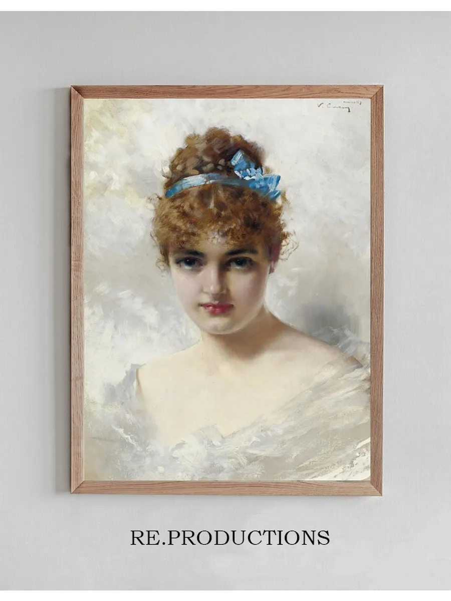 Portrait Of A Young Woman In White