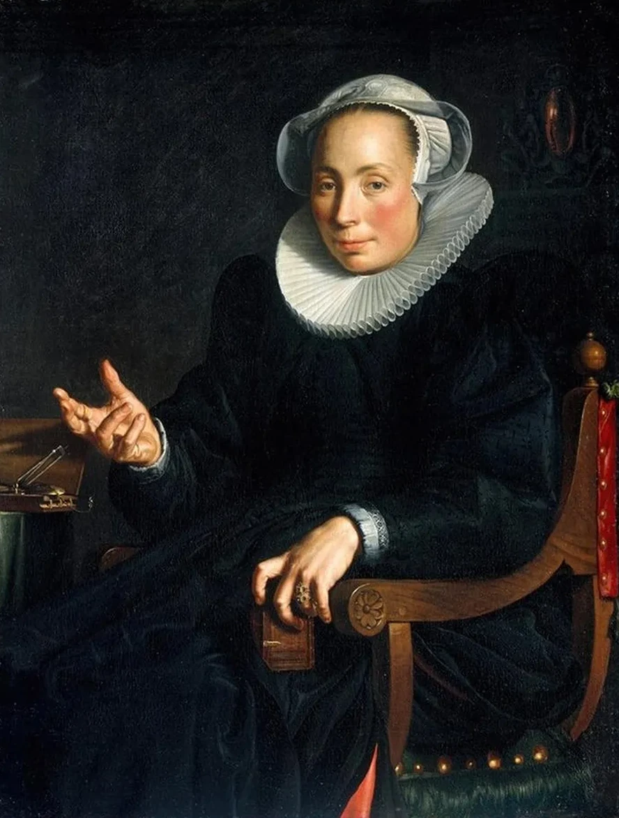 Portrait Of Christina Wtewael Van Halen (1568 - 1629)