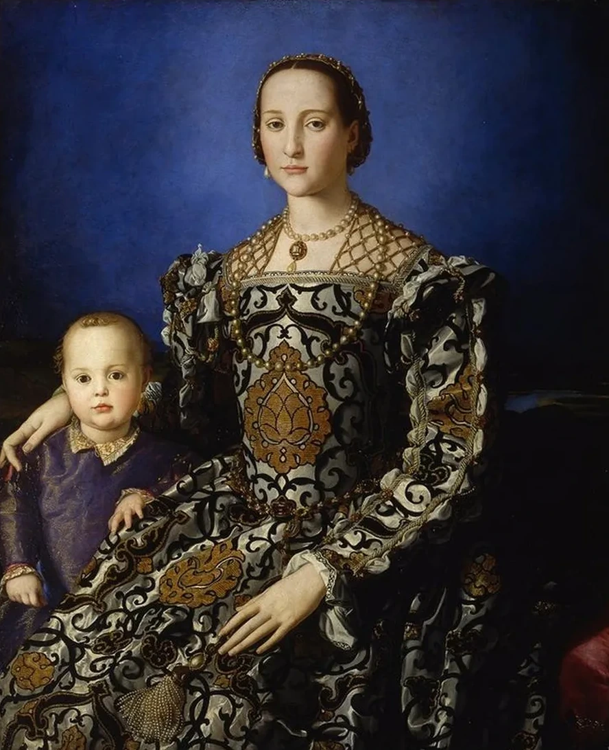 Portrait Of Eleanor Of Toledo With Her Son Giovanni De Medici