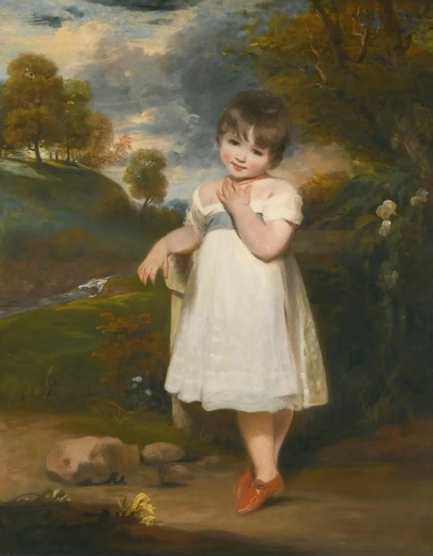 Portrait Of Emma Laura Whitbread, Later Lady Eversley (1798 - 1857), When A Child