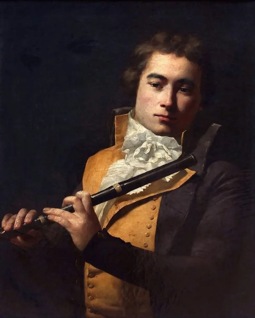 Portrait Of Flutist Fran ois Devienne