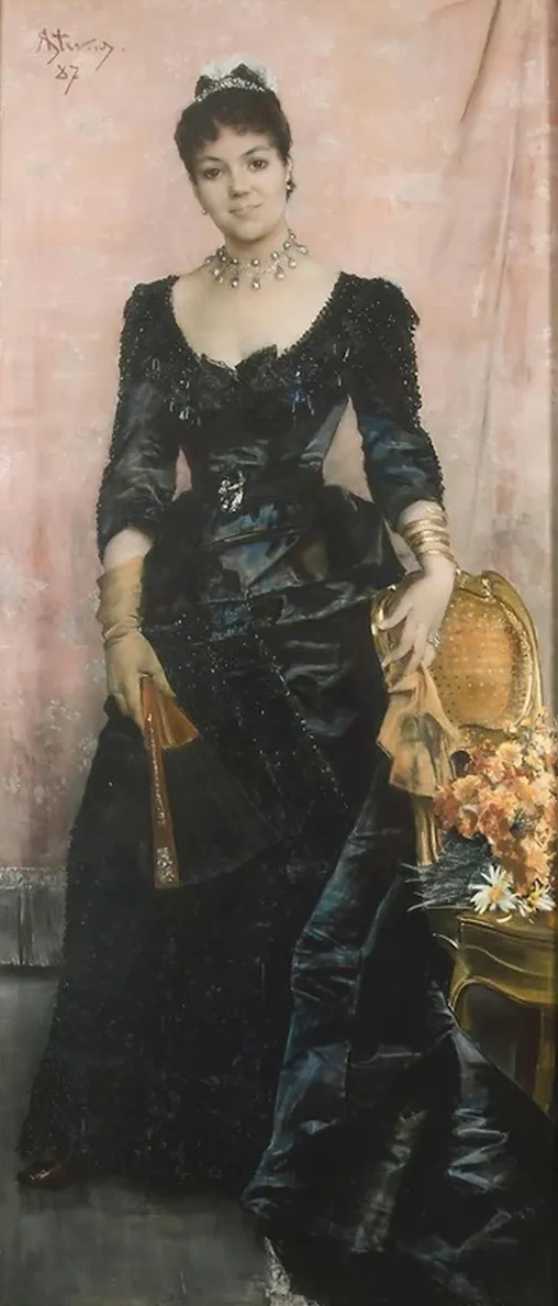 Portrait Of La Baronne Du Mesnil De Saint - Front